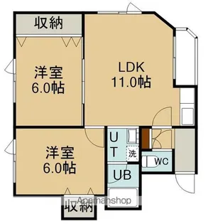 ソニック富岡【1階】の間取り