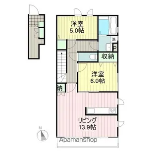 MAJESTIC.K自由ヶ丘【203号室】の間取り