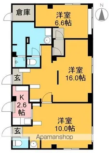 SERENO IWASAKI【1階】の間取り