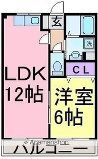 メモリーハイム南平【1階】の間取り
