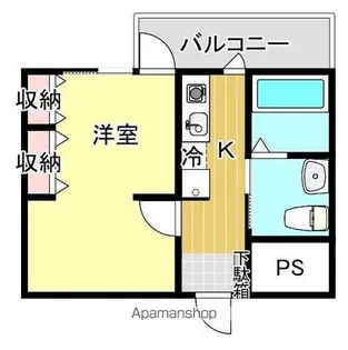 VIP薬院【6階】の間取り