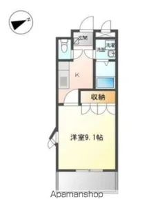 チュラクレール【1階】の間取り