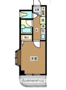 ベルビータ新高円寺【1階】の間取り