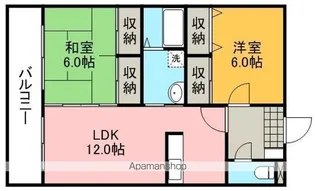 プレステージ御領【2階】の間取り
