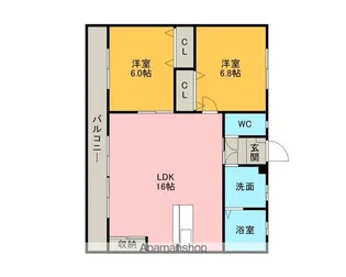 メゾン ド ジュネス【202号室】の間取り