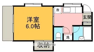 コーポ青山【1階】の間取り