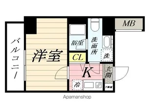 マイナビSTAY川崎新町(アンベリール川崎SOUTH)【702号室】の間取り