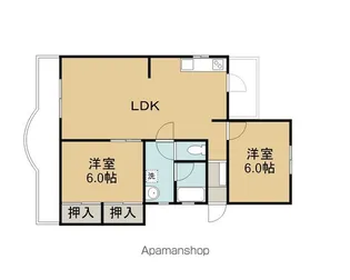 MATSUMOMENT桜井【2階】の間取り