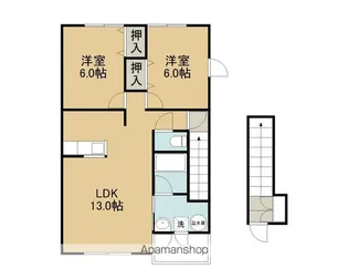 メゾンシャリテ【2階】の間取り
