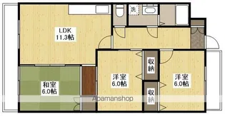 フェリスクラモト【4階】の間取り