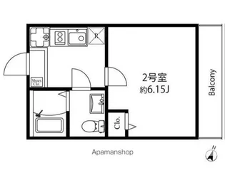横浜コリーヌモダン【3階】の間取り