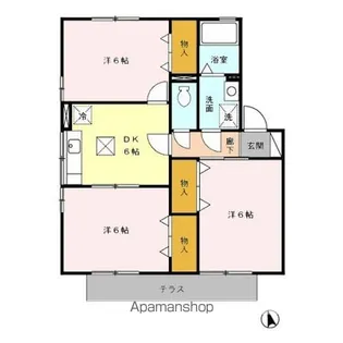 プリムローズⅡ【1階】の間取り