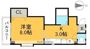 薊野コーポ【2階】の間取り