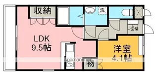 グランディール高坂【2階】の間取り