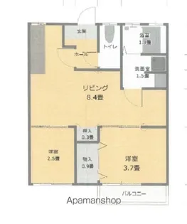 アーバン光【202号室】の間取り