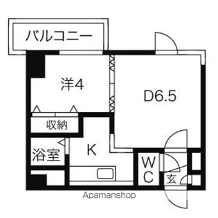 ラフォーレ円山公園【2階】の間取り