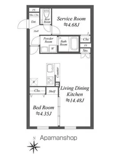 SOLASIA RESIDENCE世田谷代田【1階】の間取り