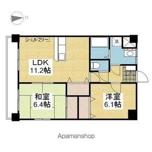 メゾン・ド・クレール【301号室】の間取り