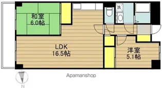パークエイト戸田【2階】の間取り