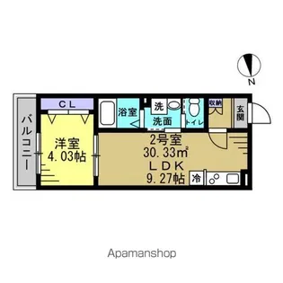 ルーブル柏若葉町【3階】の間取り