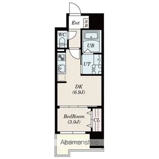 SーRESIDENCE六ツ門ABREASTⅡ【11階】の間取り