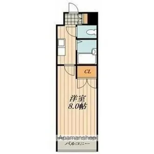 エステート弦四路【405号室】の間取り