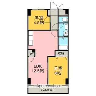 小坂プリンシア【203号室】の間取り