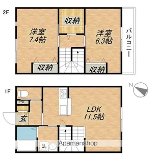 TAKE COURT【1階】の間取り