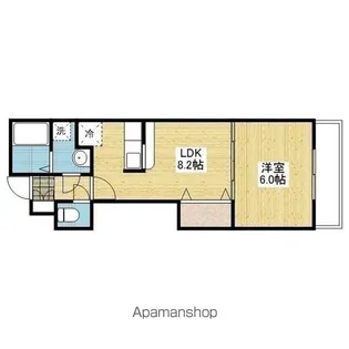 オートヤグリーンビル【102号室】の間取り