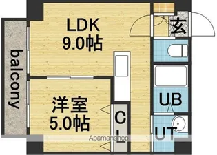 KレジデンスN23【8階】の間取り