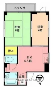 渡辺ビル【4階】の間取り