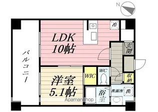 COMODO川崎【8階】の間取り
