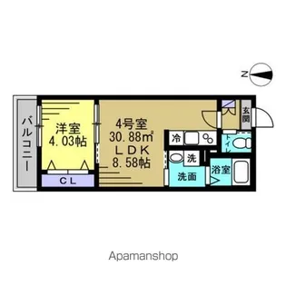 HFR蘇我A棟【3階】の間取り