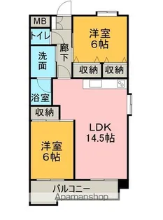 グリーンヒルズ・大田【4階】の間取り