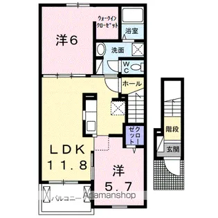 イルクォーレ【2階】の間取り