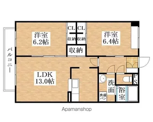 SAPPY AJIOKA【2階】の間取り