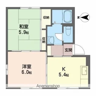グレースフル赤坂C【1階】の間取り