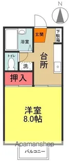 マリンパレス【102号室】の間取り