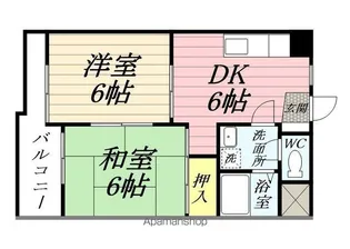 ビューフラット・ナカイ【306号室】の間取り