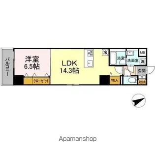 セントラル立川【8階】の間取り
