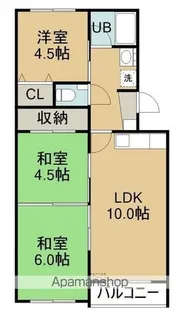 煉瓦台ハイツ(レンガダイハイツ)【3階】の間取り