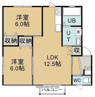 コーポ東商C【102号室】の間取り