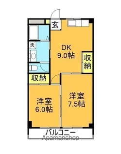 ファミール大橋【205号室】の間取り