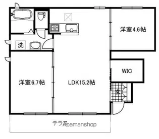 ベルソーⅡ B棟【1階】の間取り