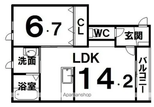 ヴェルデⅠ【1階】の間取り