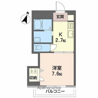レアンドロス【2階】の間取り