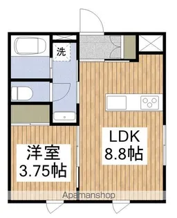 アーバンブランチ鳥屋野南A【1階】の間取り