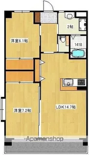 キャッスル上野1番館【3階】の間取り