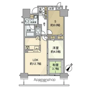 ラング・タワー豊田【8階】の間取り