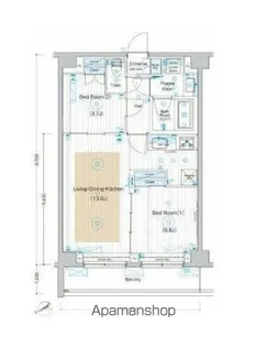 フュージョナル墨田【2階】の間取り